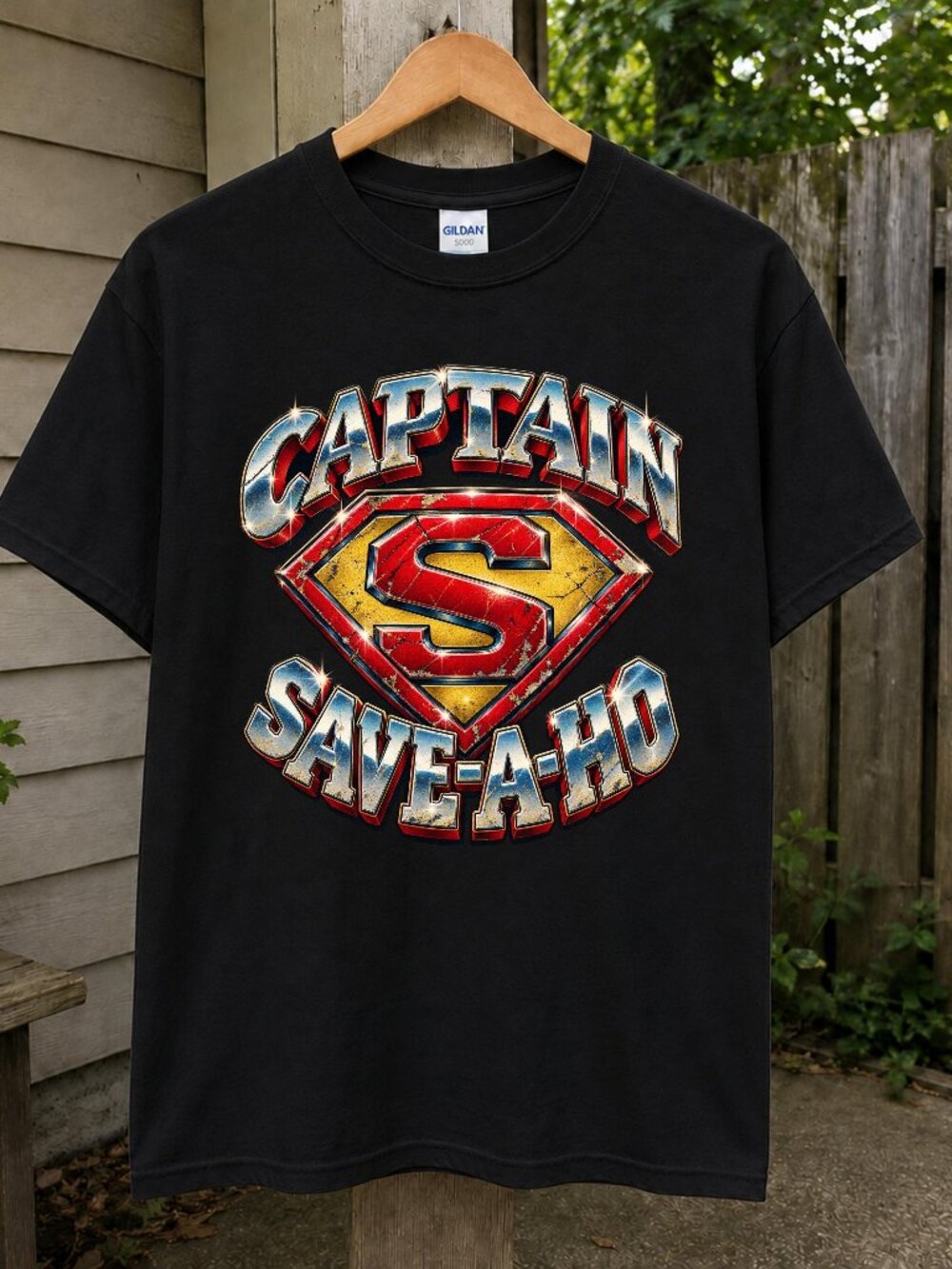 Captain Save-A-Ho Graphic T-Shirt Captain Save A Ho T-Shirt